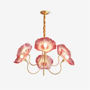 Murano Glass Flowers Chandelier