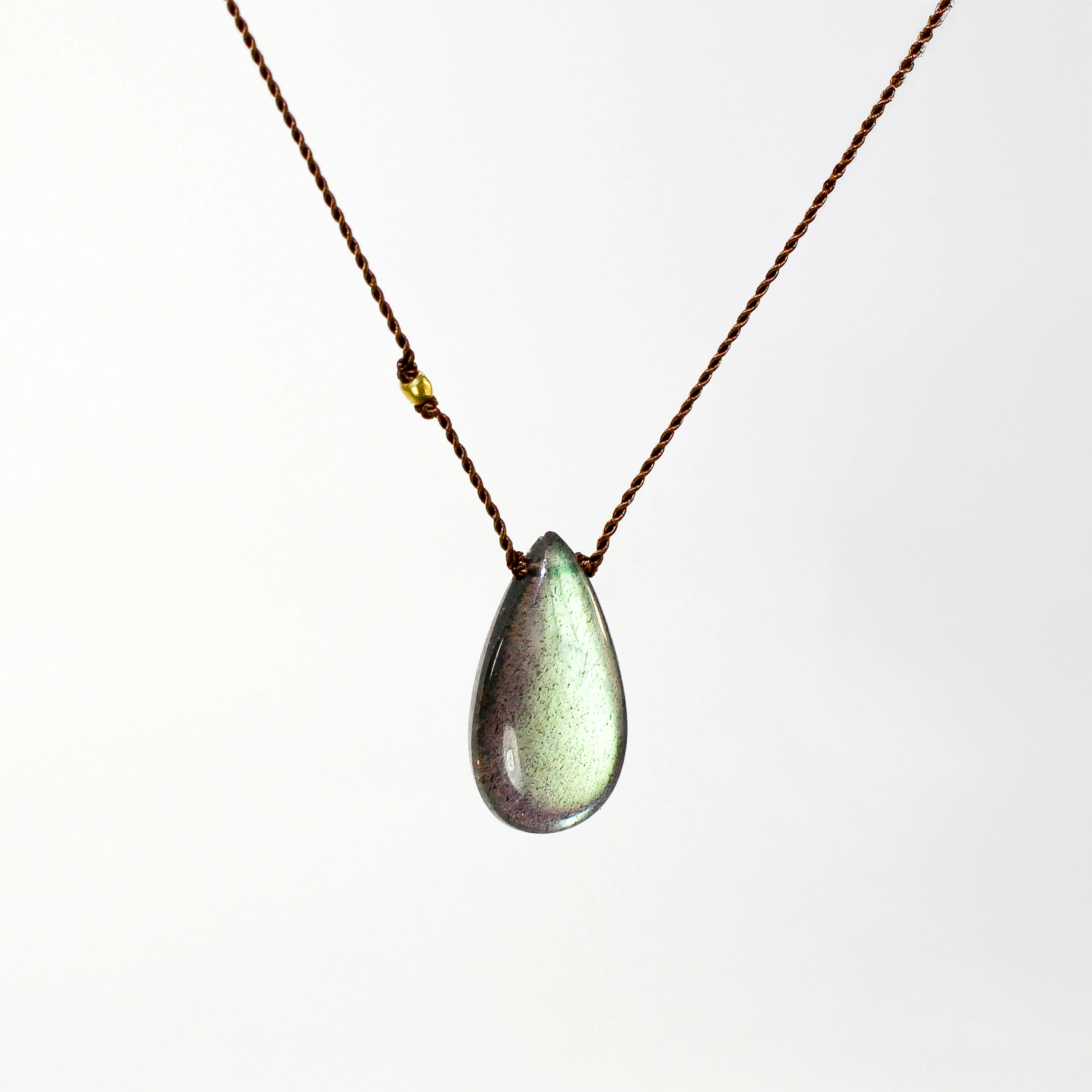 NEW! Labradorite Necklace with 18k Gold by Margaret Solow