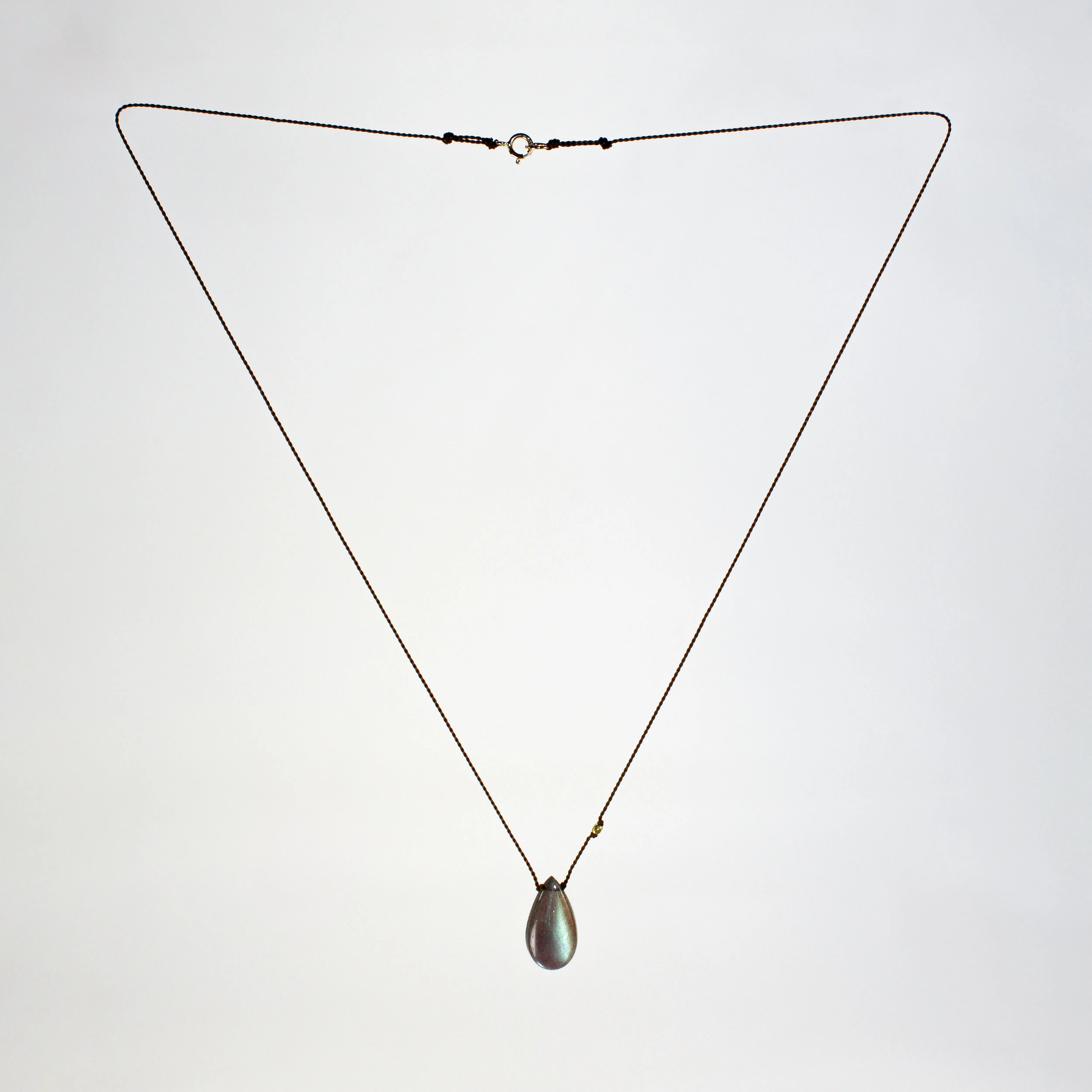 NEW! Labradorite Necklace with 18k Gold by Margaret Solow