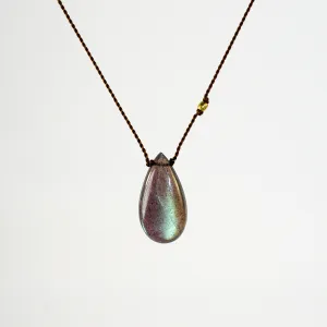 NEW! Labradorite Necklace with 18k Gold by Margaret Solow