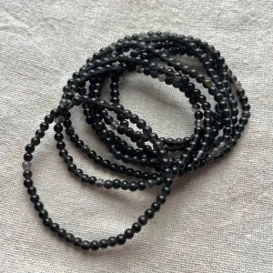 Obsidian 4mm Beaded Bracelet - Protection