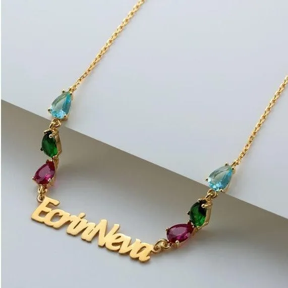 Personalized Gemstone Necklace