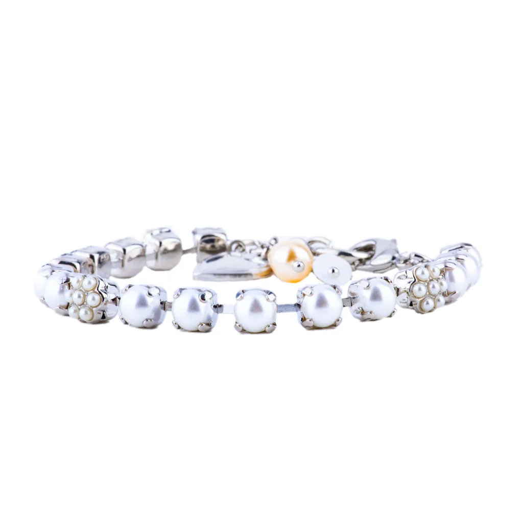 Petite Flower Bracelet in "Cream Pearl" *Preorder*