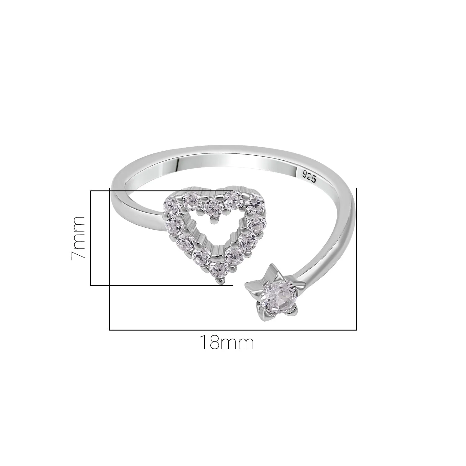 Pissara by Sukkhi Awesome 925 Sterling Silver Cubic Zirconia Toe Rings For Women And Girls|with Authenticity Certificate, 925 Stamp & 6 Months Warranty