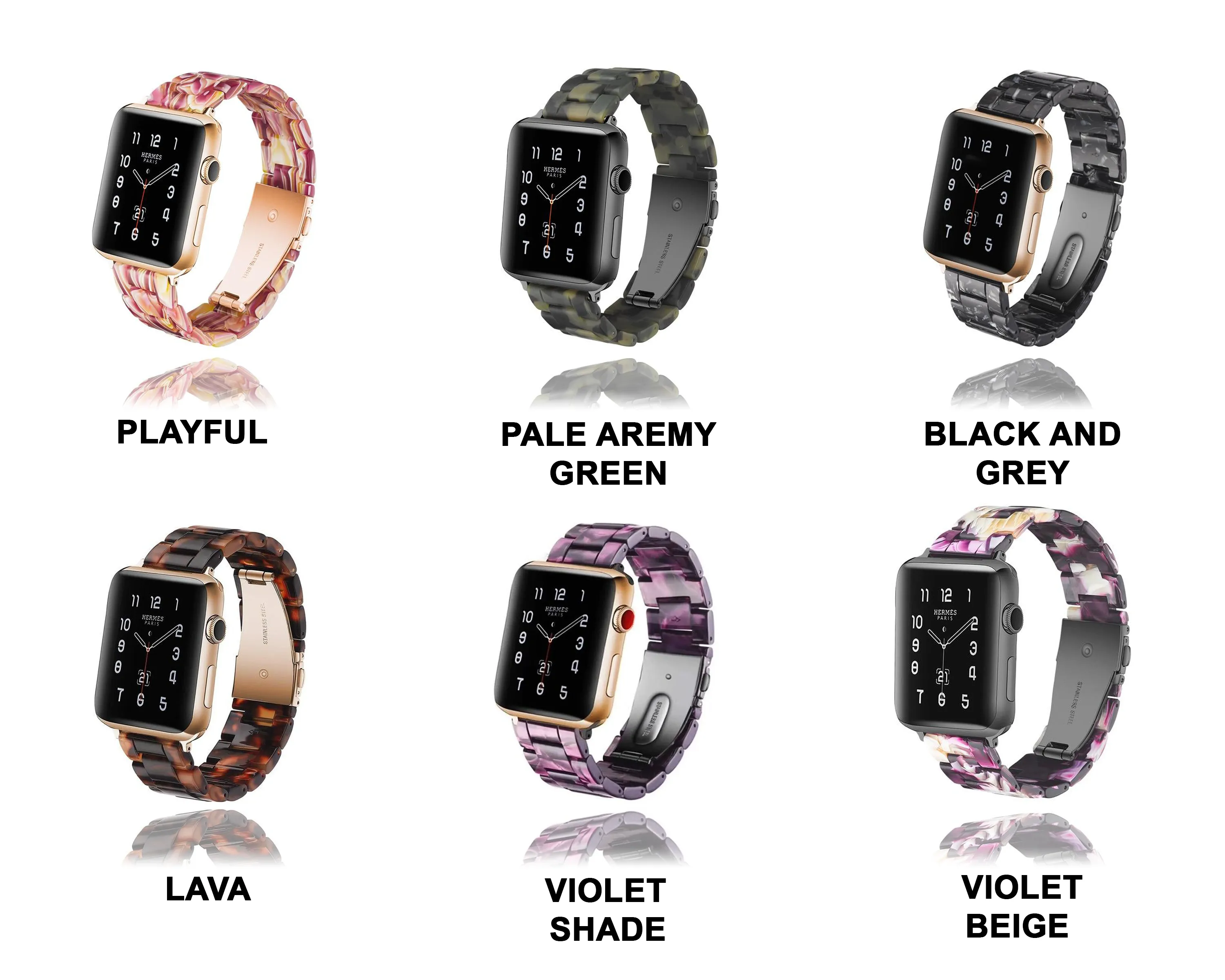 Quality Resin Strap Imitation Ceramic Accessories Watchband Series