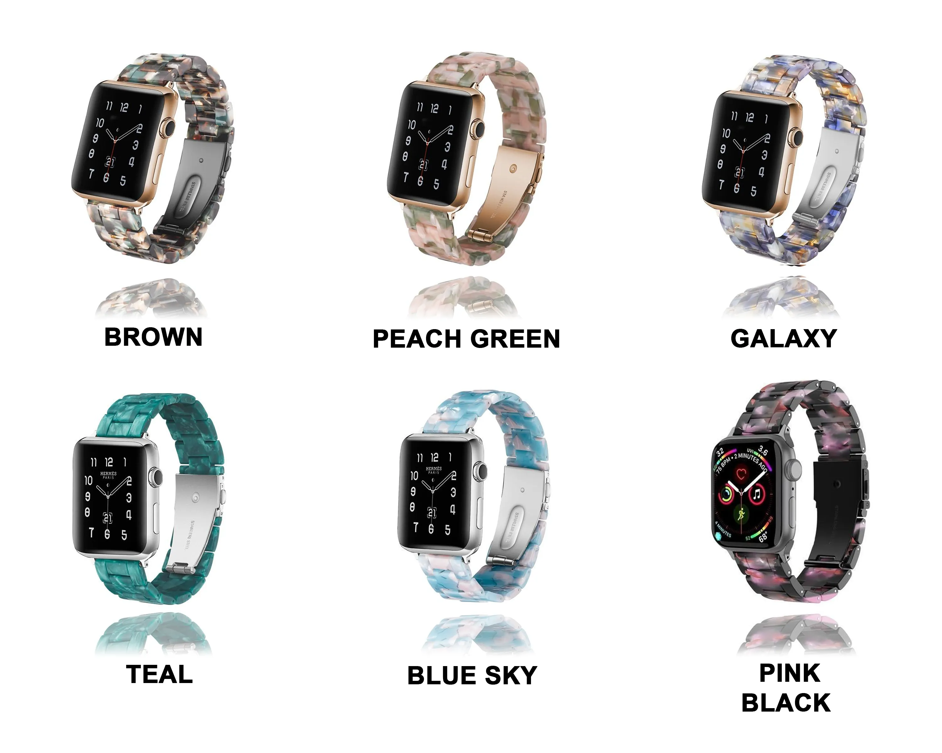 Quality Resin Strap Imitation Ceramic Accessories Watchband Series