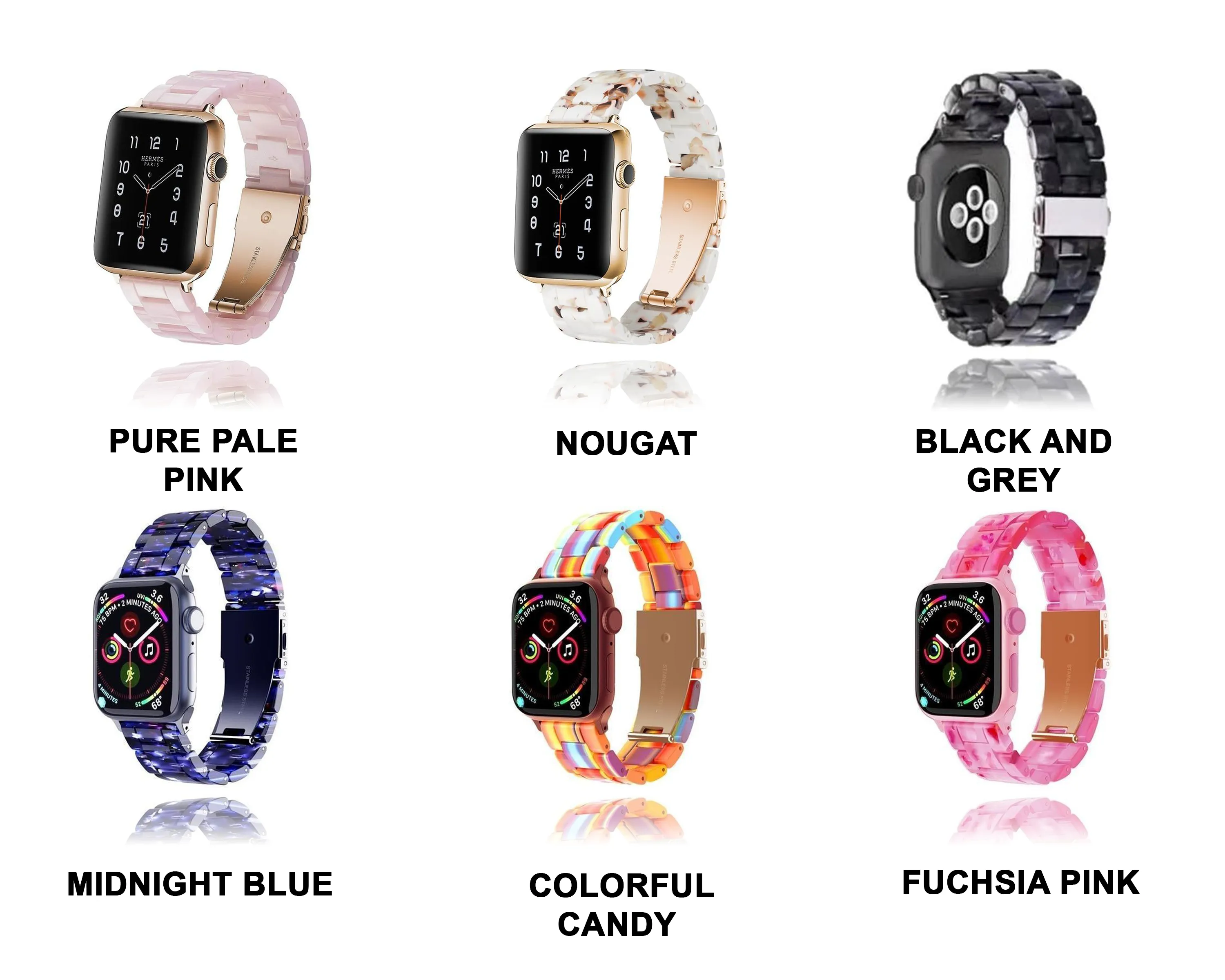 Quality Resin Strap Imitation Ceramic Accessories Watchband Series