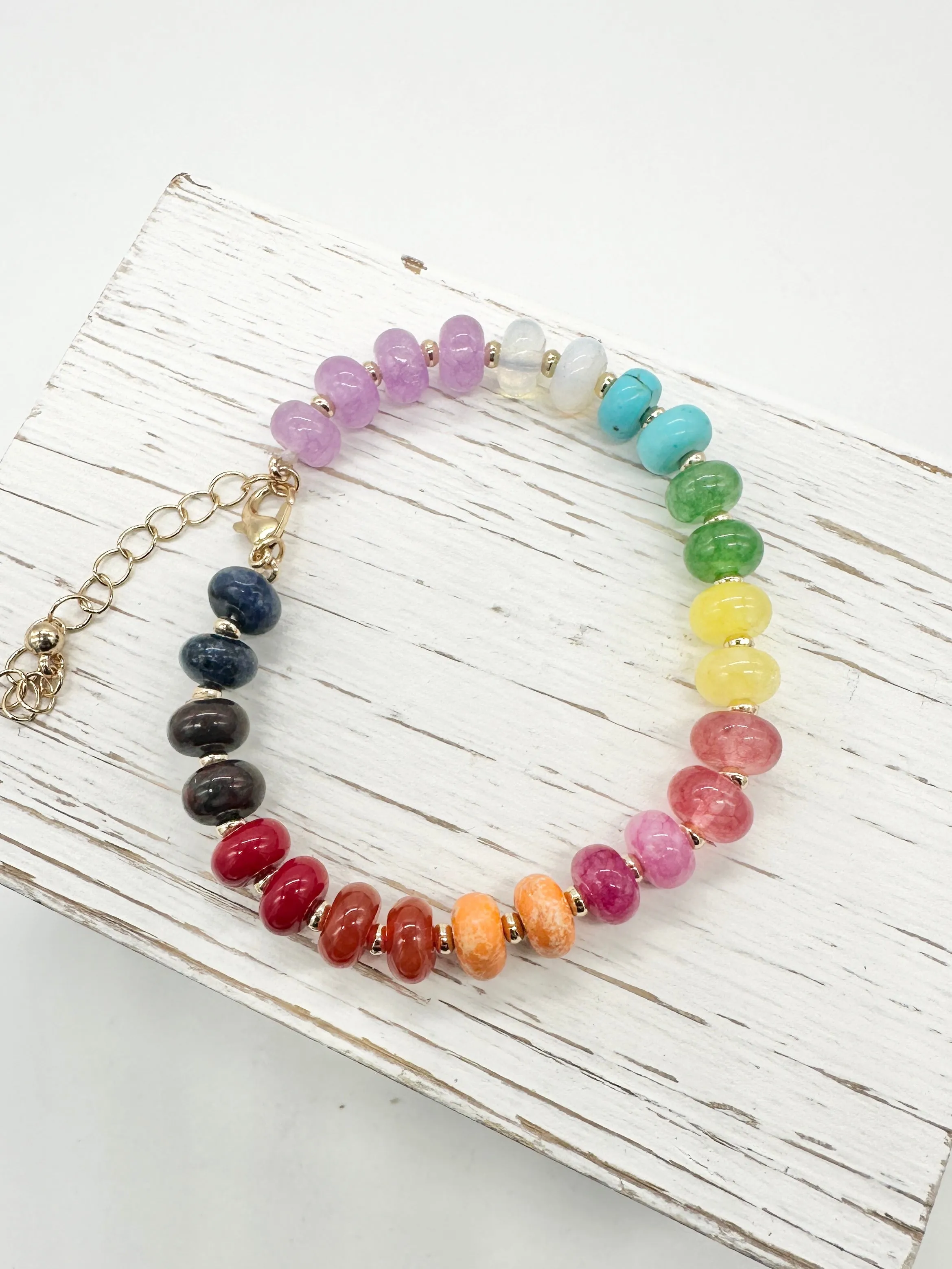 Quinn Multi Beaded Stone Bracelet