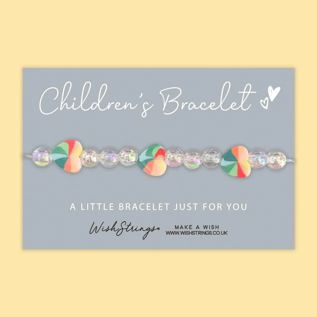 Rainbow Heart - Children's Beaded Bracelet