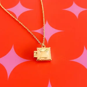 Ravioli Locket Necklace