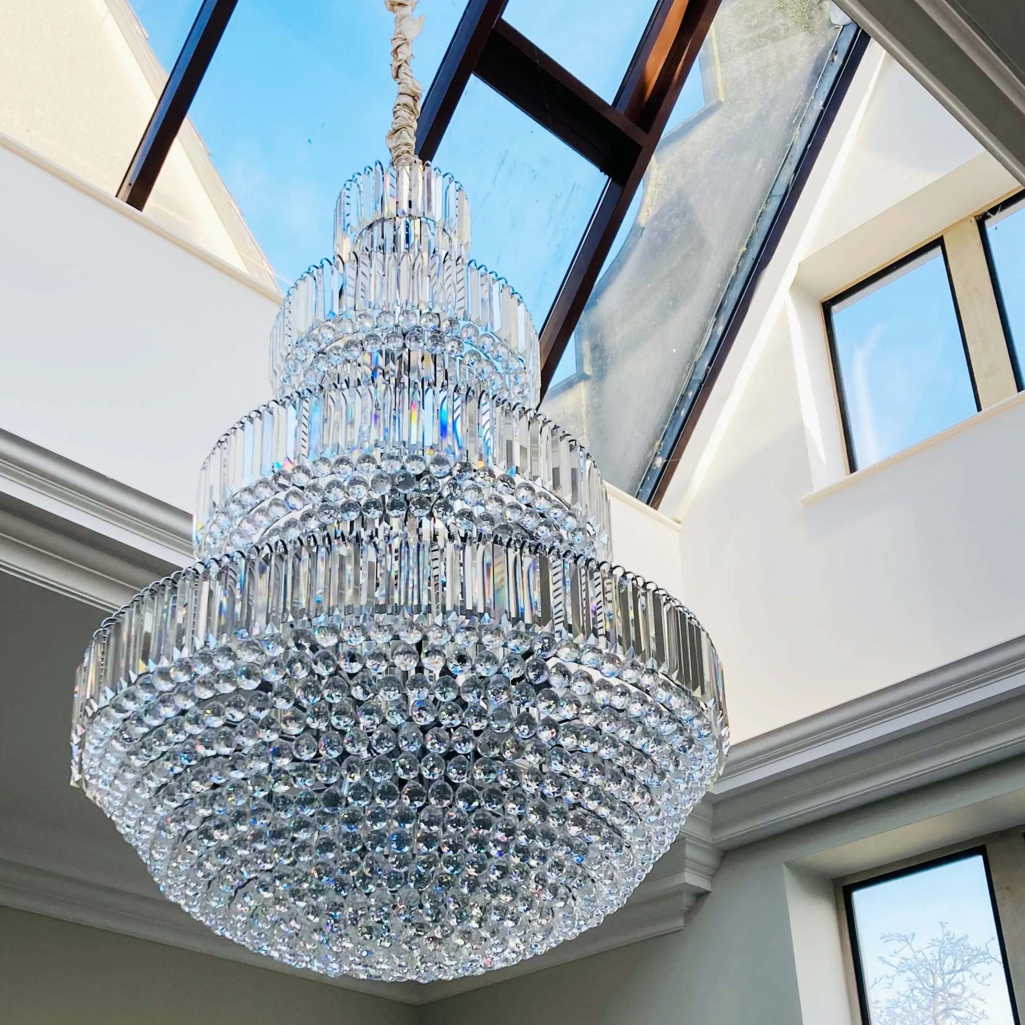 Rylight 4-tier Empire Extra Large Crystal Chandelier