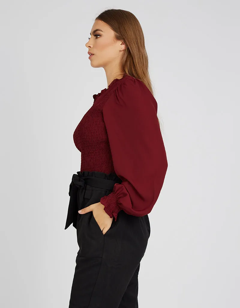 Scrunch Bodice Blouse