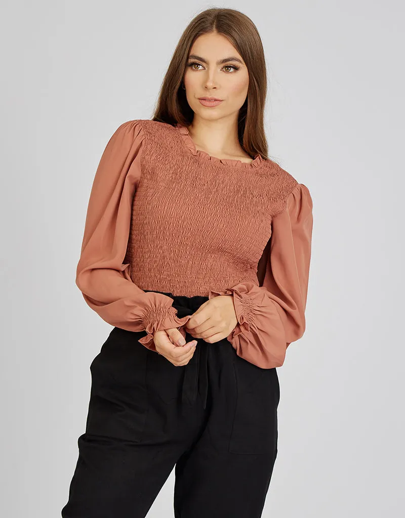 Scrunch Bodice Blouse