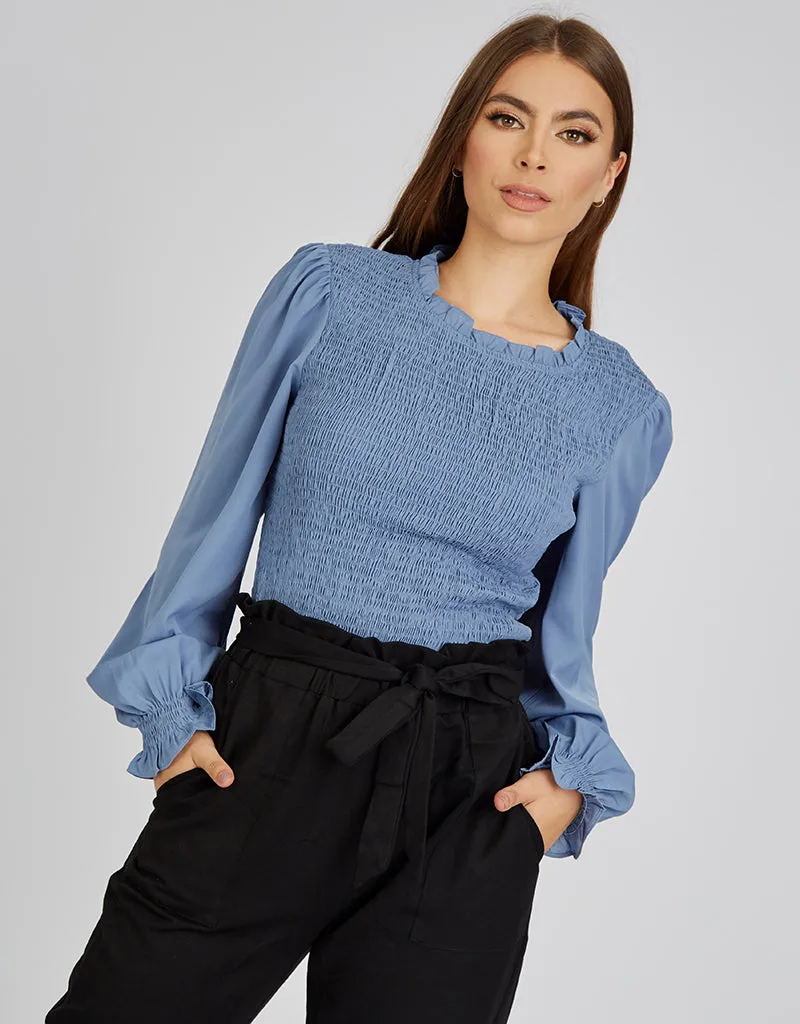 Scrunch Bodice Blouse