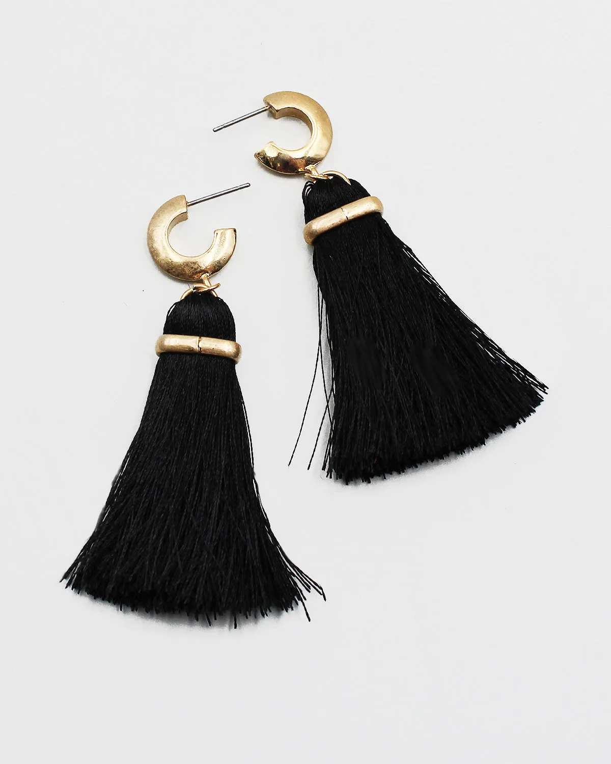 Silk Fringe Earrings