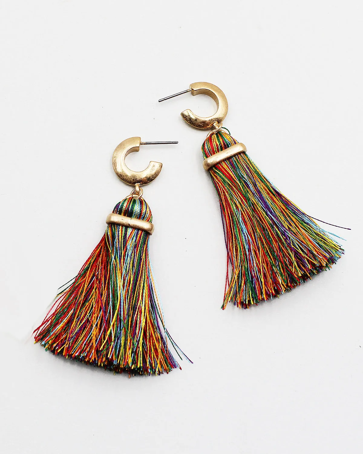 Silk Fringe Earrings