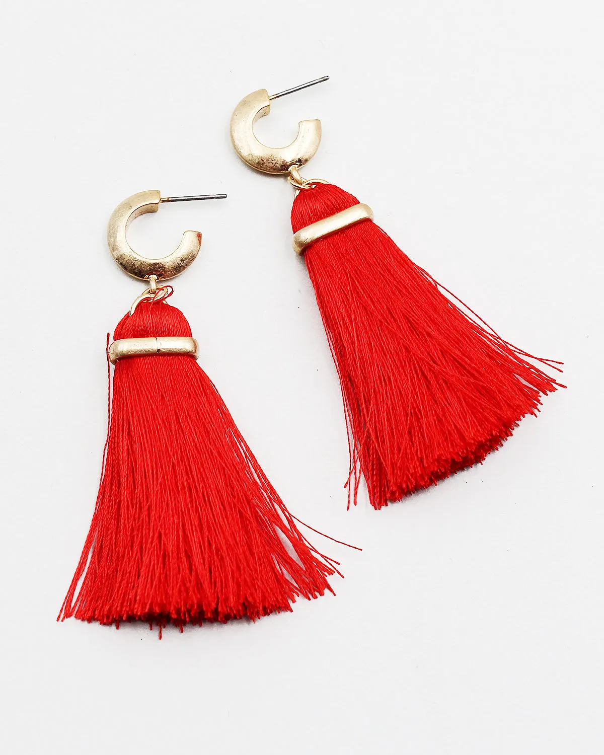 Silk Fringe Earrings