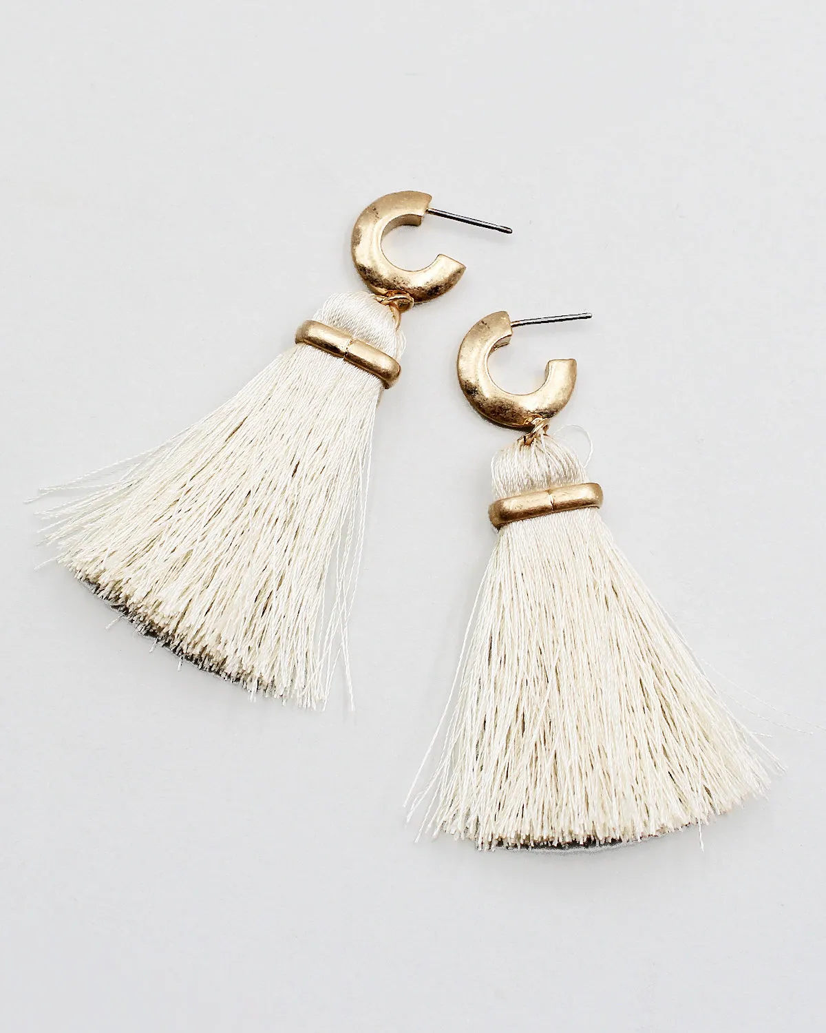 Silk Fringe Earrings