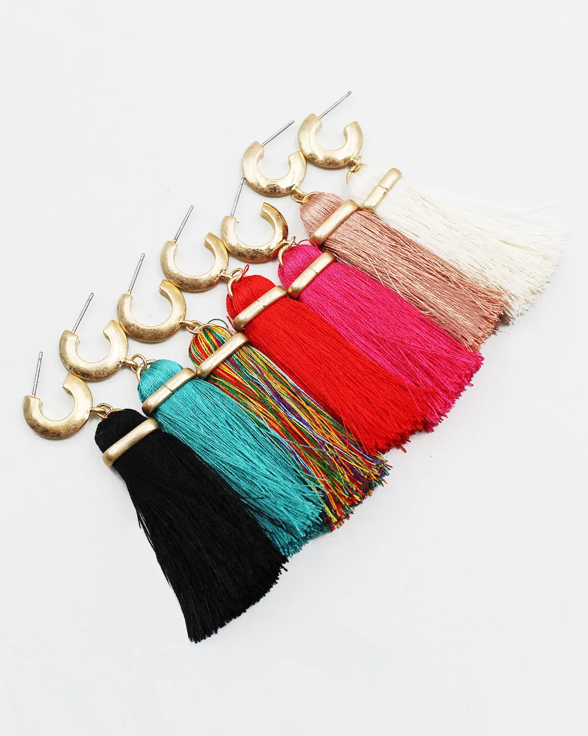 Silk Fringe Earrings