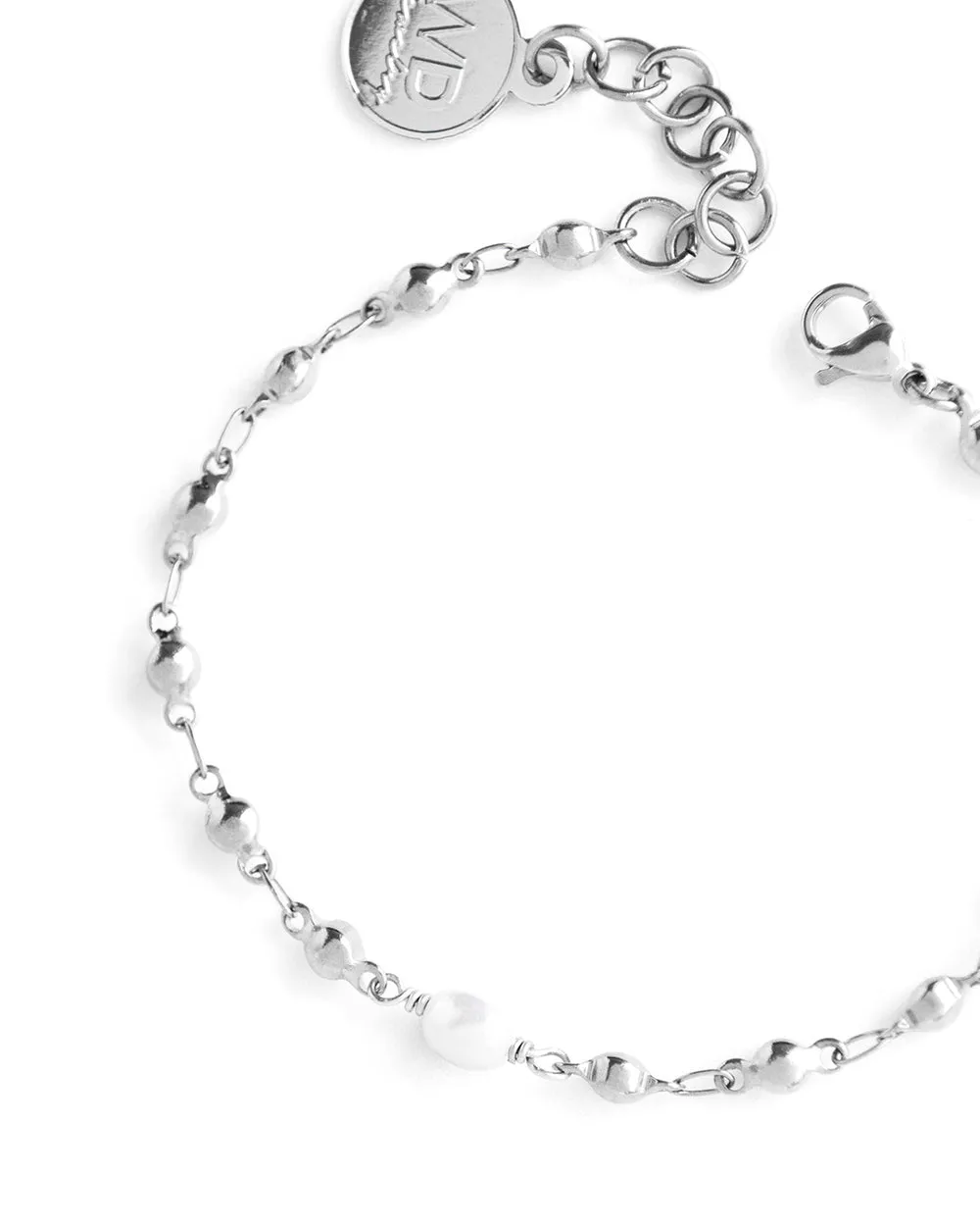 Silver Alive Pearl Bracelet