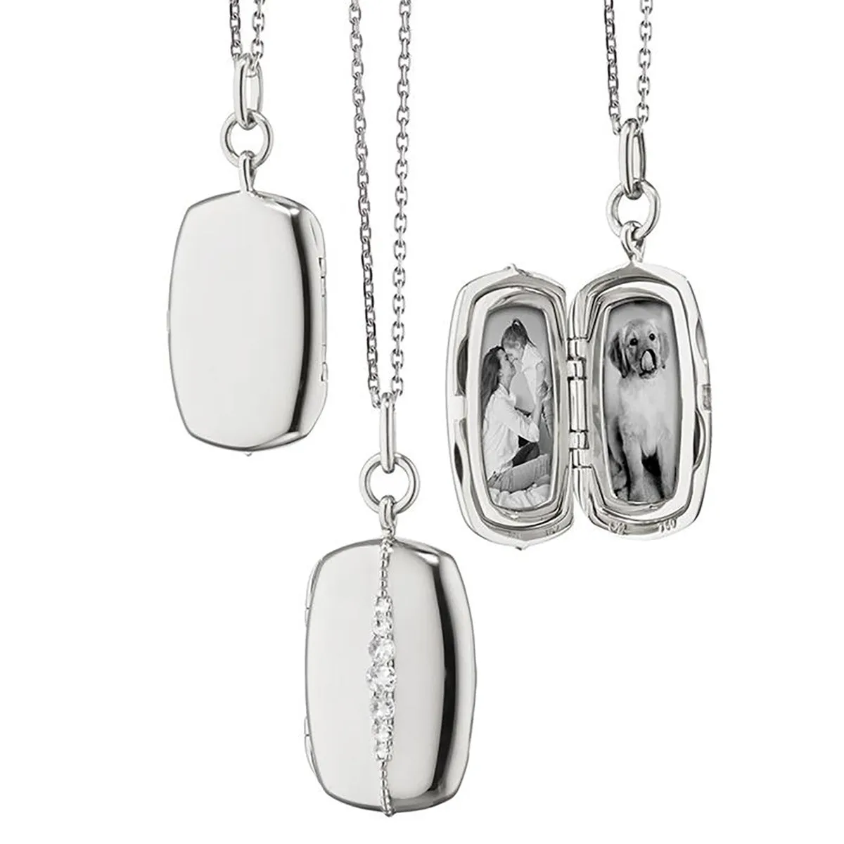 Slim Rectangle Kate Locket Necklace