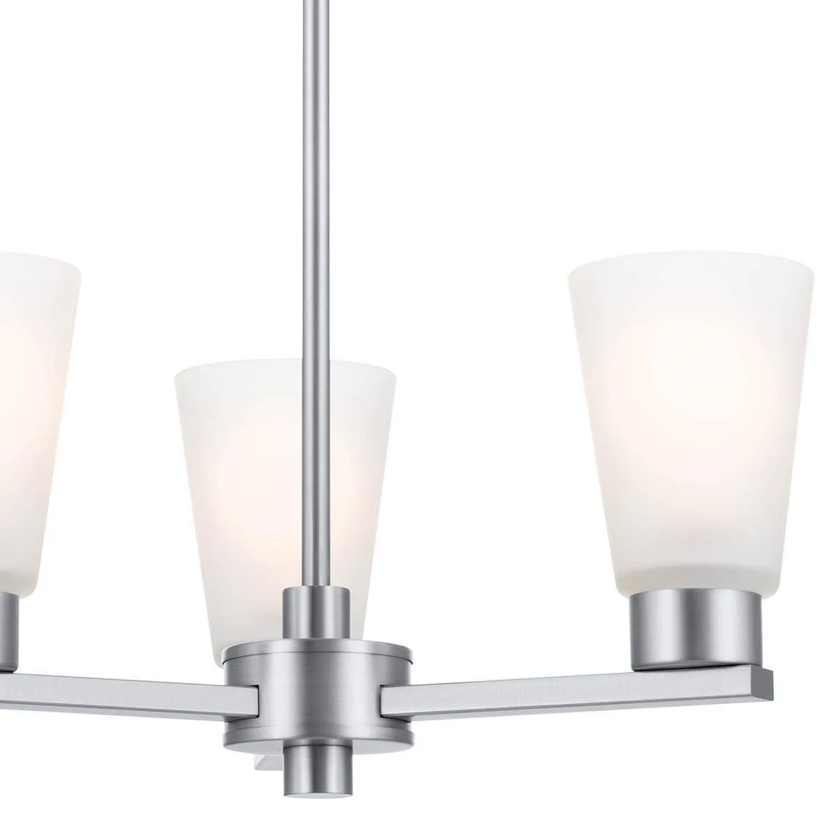 Stamos 18 in. 3 Lights Chandelier Brushed Nickel finish