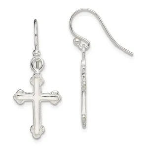 Sterling Silver Cross Dangle Earrings