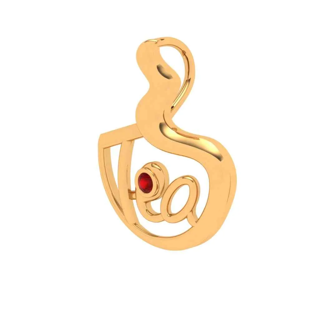 Tea Lover 18k Gold Pendant