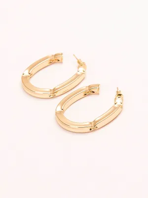 Texture Hoop Earrings