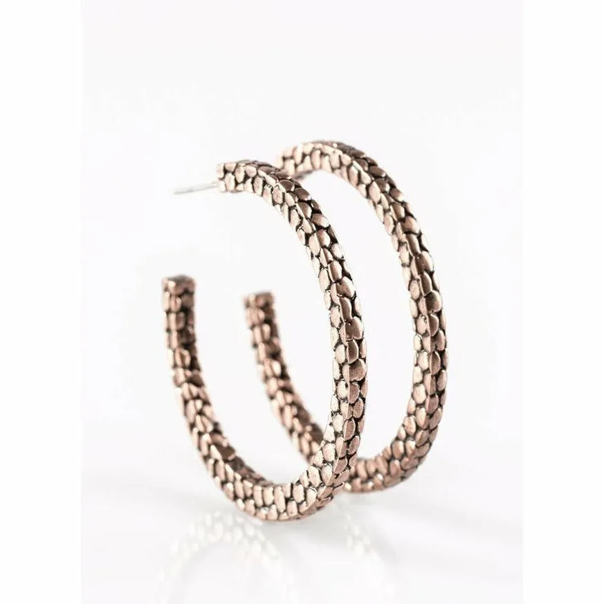 The Best Of It - Copper Hoop Earrings