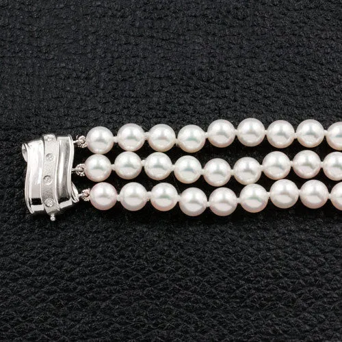 Three Strand Pearl Bracelet