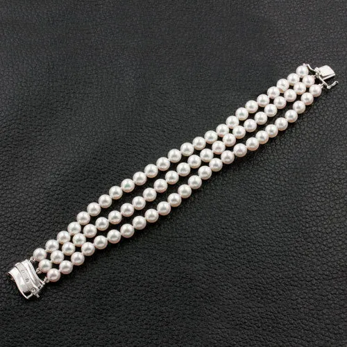 Three Strand Pearl Bracelet