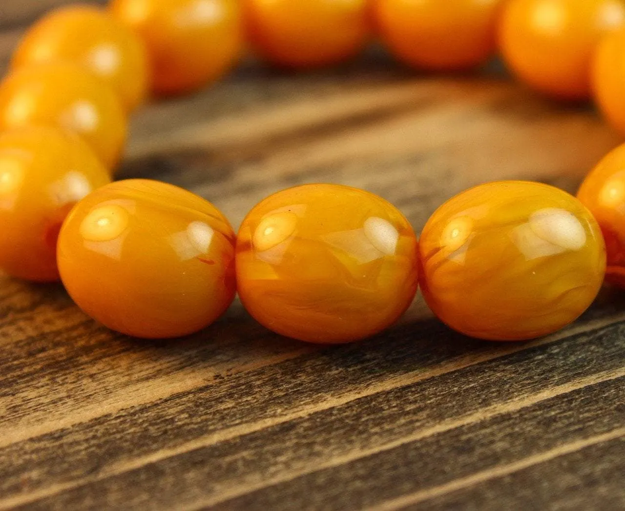 Tibetan Faux Amber Bracelet