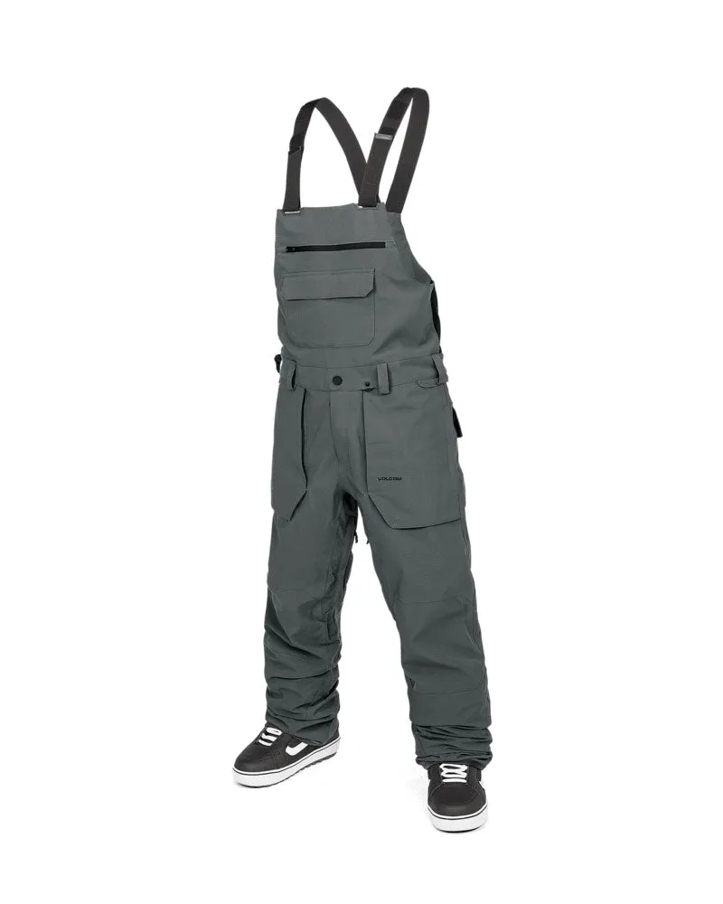 Volcom Men's Roan Bib Overall Charcoal Smp 2025