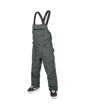 Volcom Men's Roan Bib Overall Charcoal Smp 2025