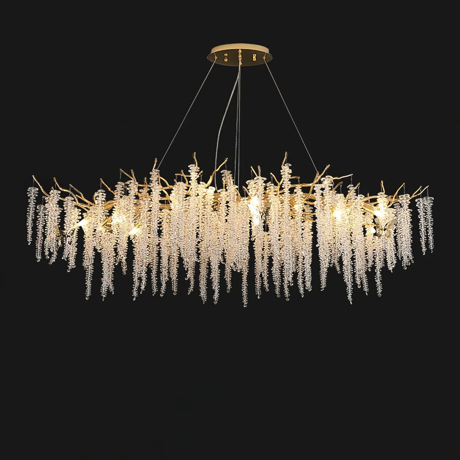 Wisteria Flower Crystal Chandelier