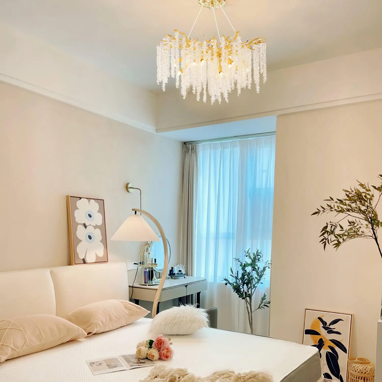 Wisteria Flower Crystal Chandelier