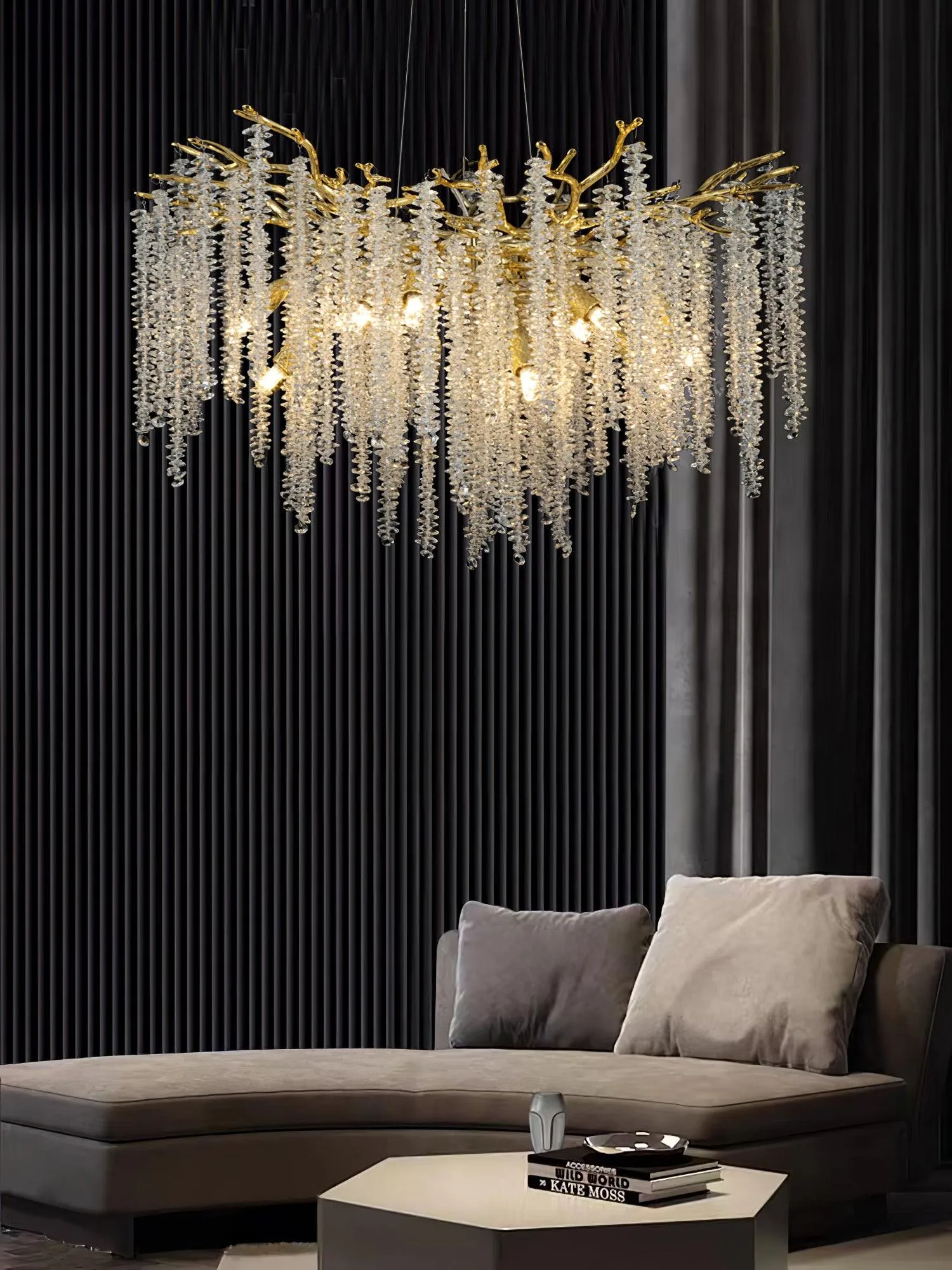 Wisteria Flower Crystal Chandelier