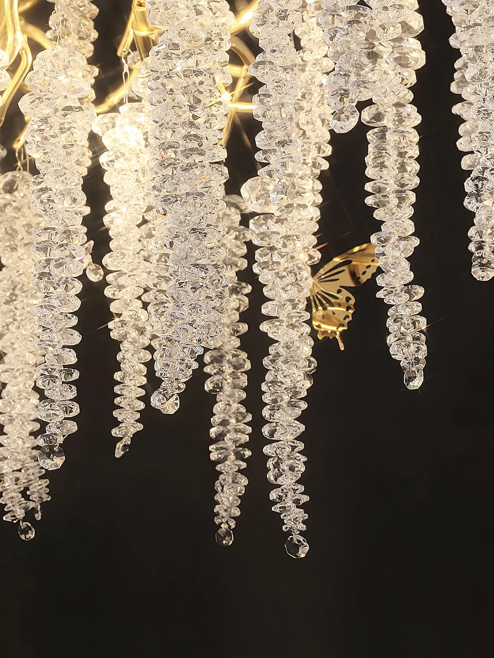 Wisteria Flower Crystal Chandelier