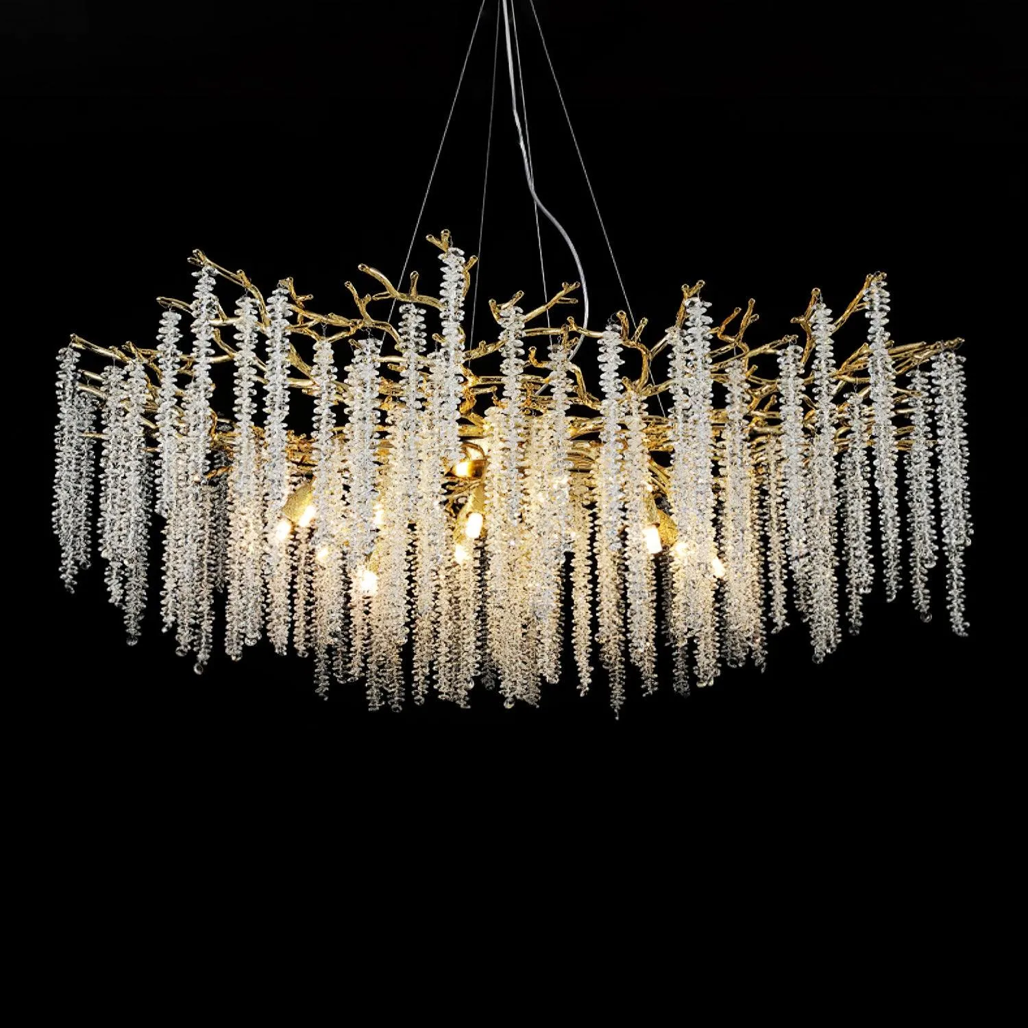 Wisteria Flower Crystal Chandelier