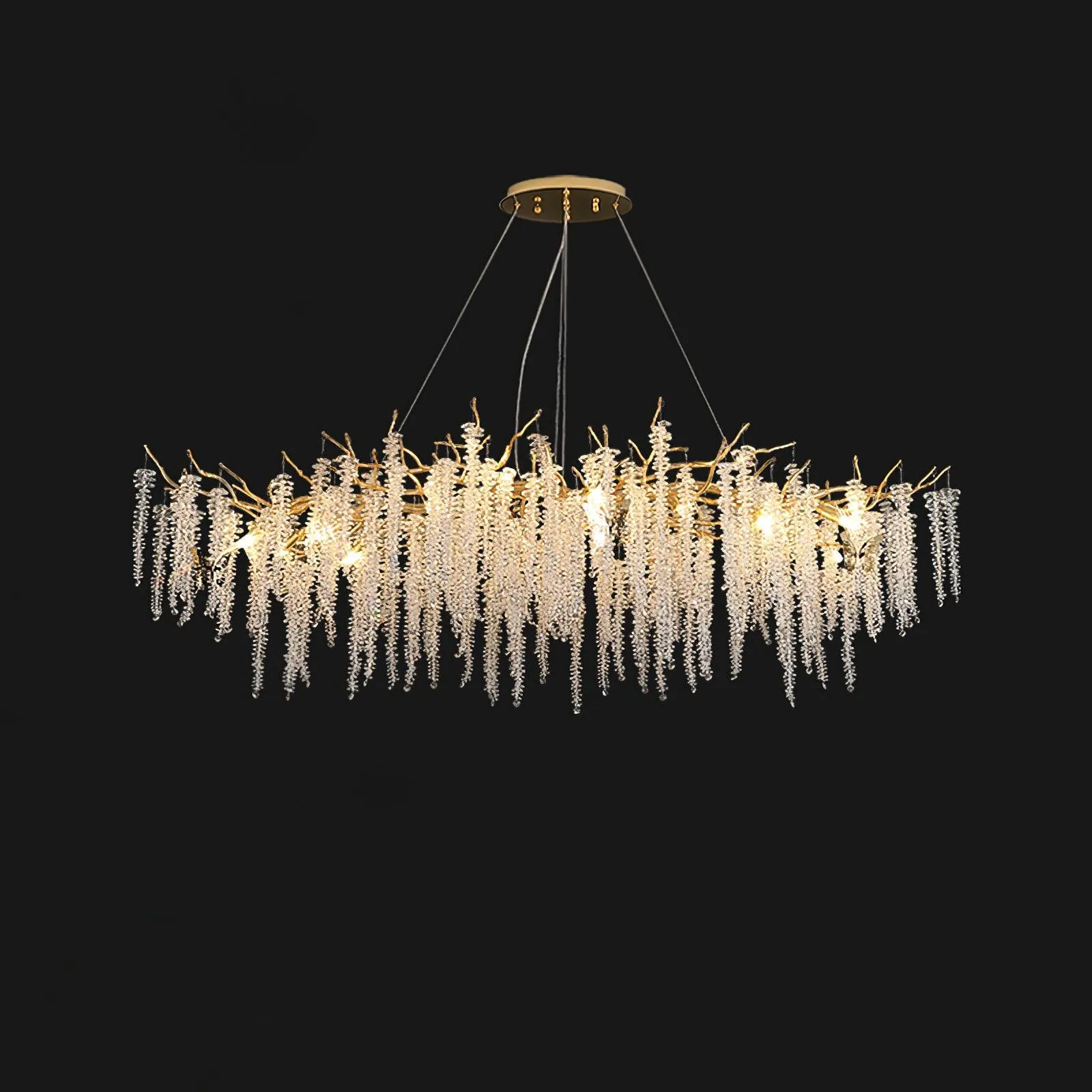 Wisteria Flower Crystal Chandelier