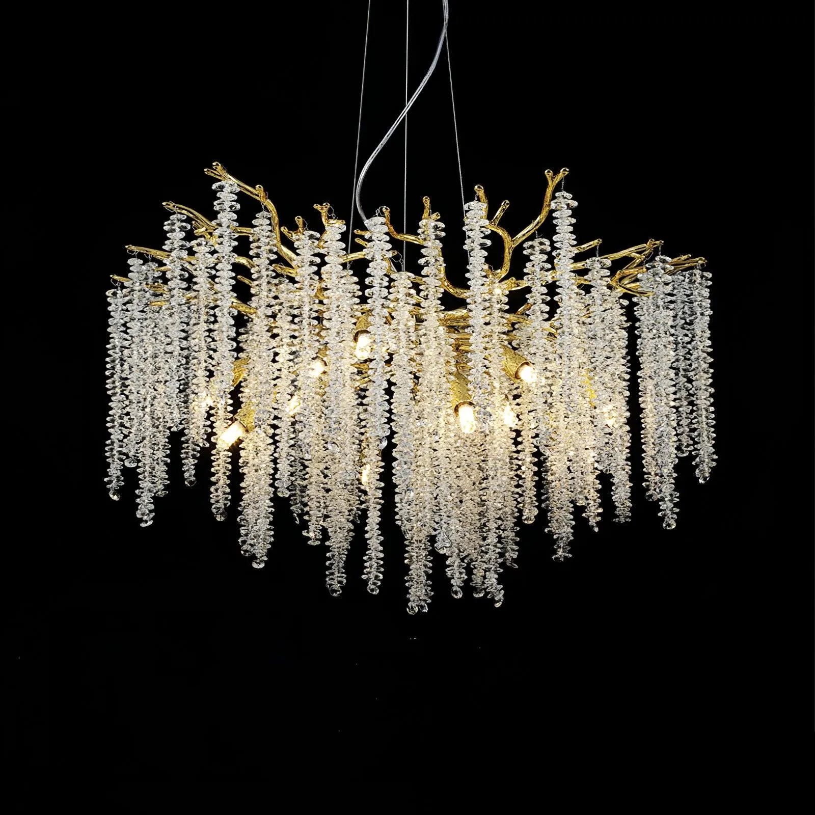 Wisteria Flower Crystal Chandelier