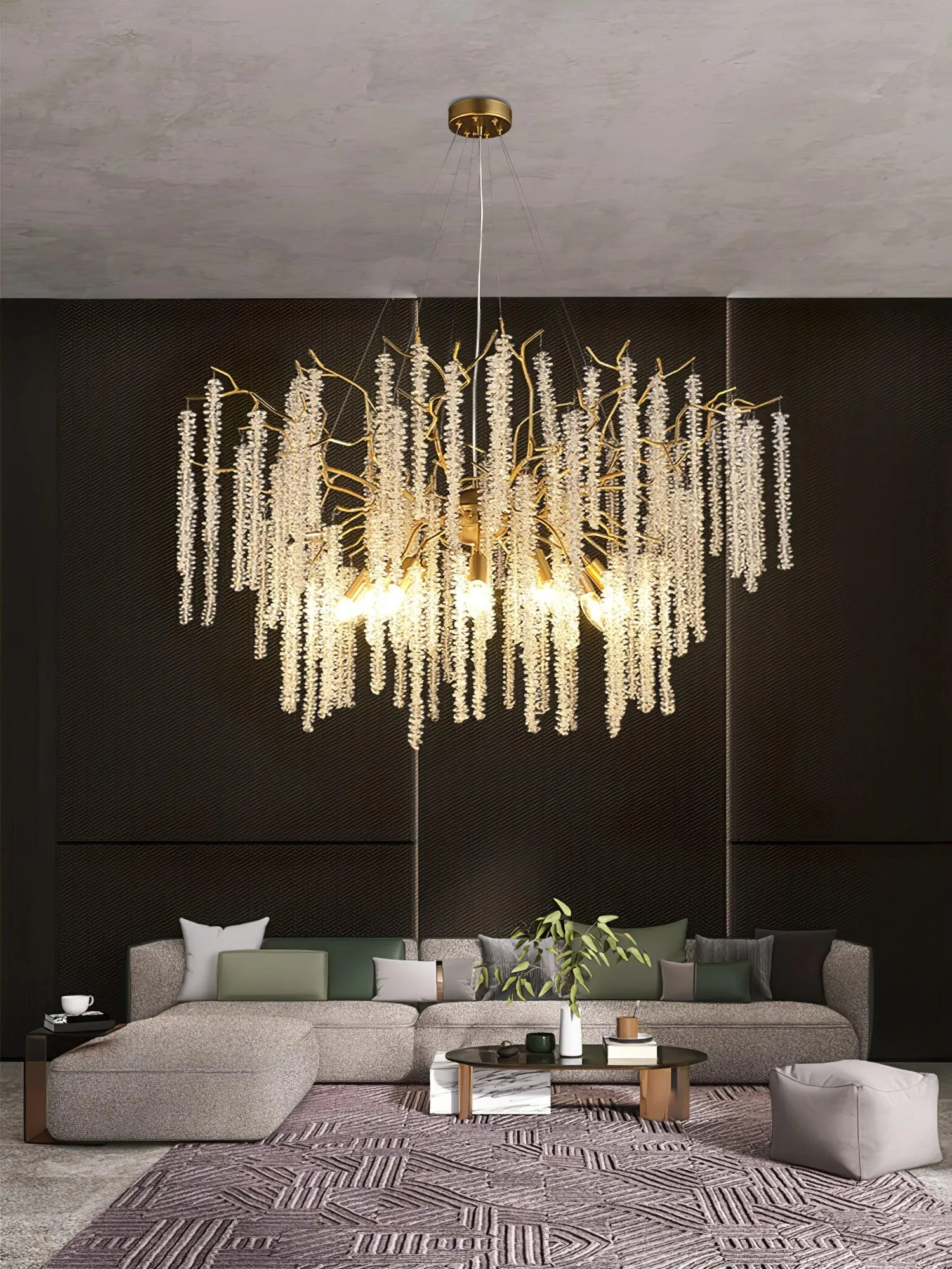 Wisteria Flower Crystal Chandelier