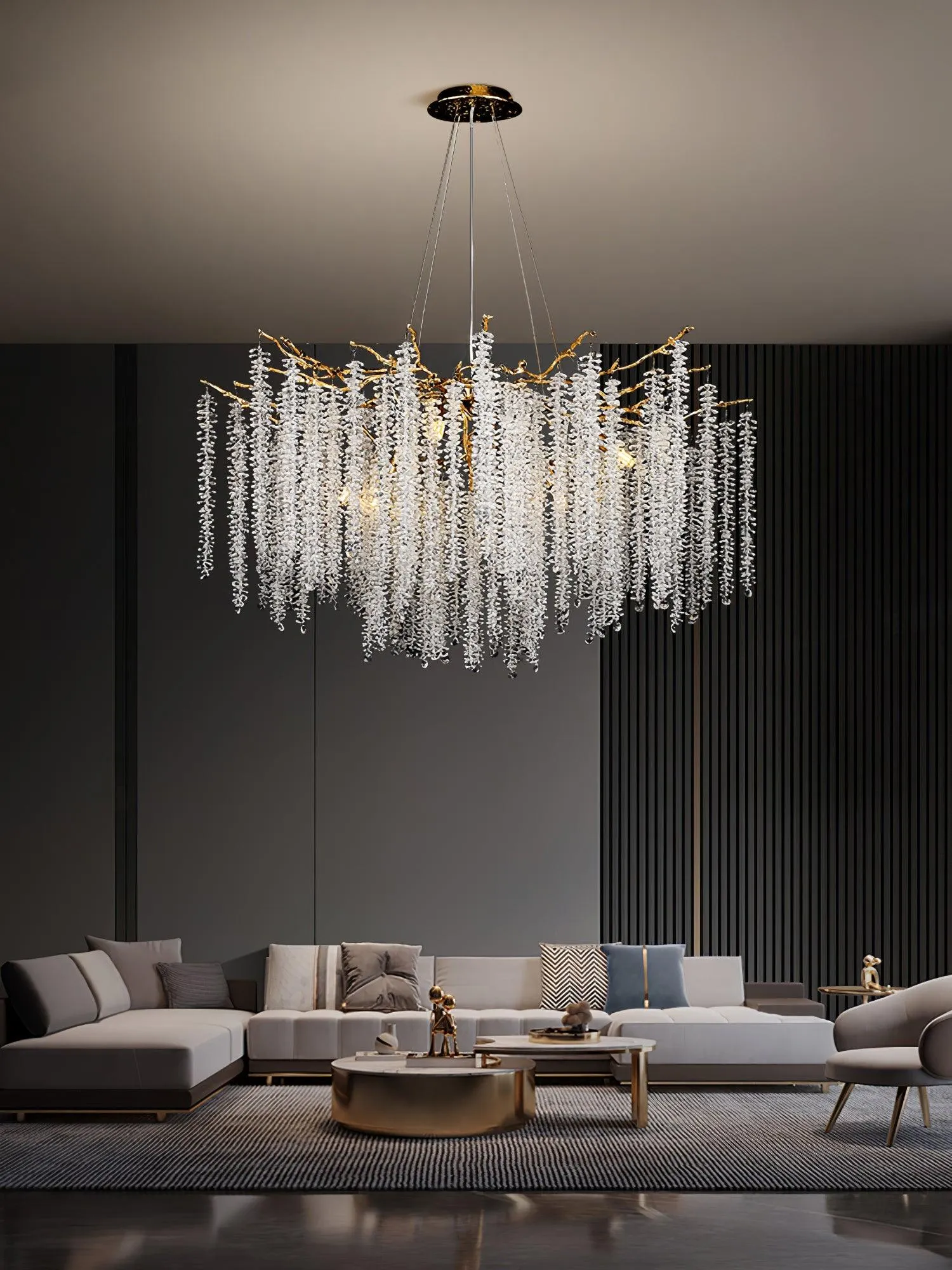 Wisteria Flower Crystal Chandelier